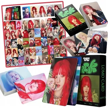 Obraz 55SZT NOWY IDOL PLAKATÓW ZDJĘĆ KART ZESTAW LOMO I-DLE SONG YUQI FREAK ALBUM