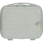 Cestovní plastový kufr Mervin velikost XS, stříbrný