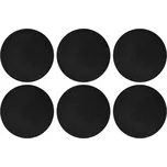 SELTMANN WEIDEN LIFE FASHION GLAMOROUS BLACK 6 ks 28 cm - sada jídelních talířů z porcelánu, černá