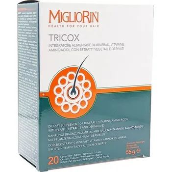 Přípravek proti padání vlasů Kapsle TRICOX Migliorin 20+20+20