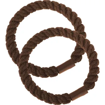 Vlasové gumičky 2ks tmavě hnědá 8000962-1