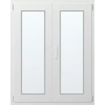 Okno Dvoukřídlé plastové okno pravé 115x100