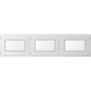 Okno Trojkřídlé plastové okno se sloupkem, vlevo otevíravo sklopné 190x60