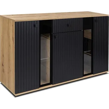 Nábytek Casarredo Komoda SALSA černá/dub artisan
