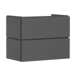 Hansgrohe Xilesa E - Umyvadlová skříňka 780/470 se 2 zásuvkami, břidlicová šedá matná 54260760