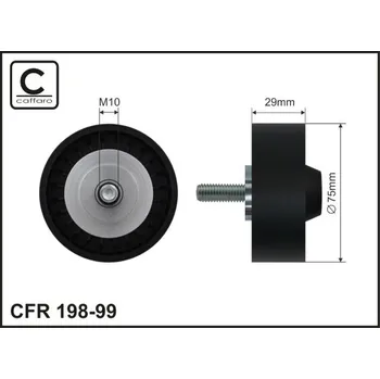 Vratna/vodici kladka, klinovy zebrovy remen, 198-99