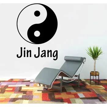 Samolepící dekorace Jin a Jang - vinylová samolepka na zeď 80x57cm