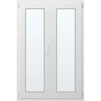 Okno Dvoukřídlé plastové okno levé 140x90