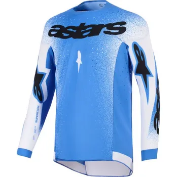 Moto dres Dres SUPERTECH SCENZ, ALPINESTARS (modrá/bílá) 2026 (Velikost: M)