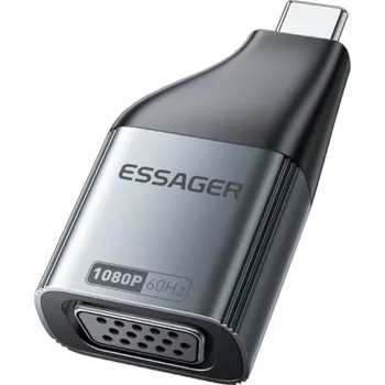 ESSAGER ES-OTG22 video redukce - VGA na USB-C - tmavě šedá