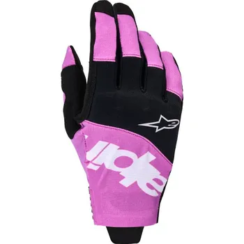 Moto rukavice Rukavice TECHSTAR, ALPINESTARS (černá/světle šedá/fialová) 2026 (Velikost: M)