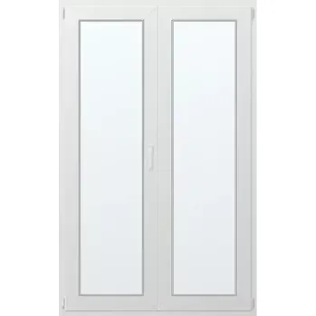 Vchodové dveře Dvoukřídlé plastové balkonové dveře levé 120x210