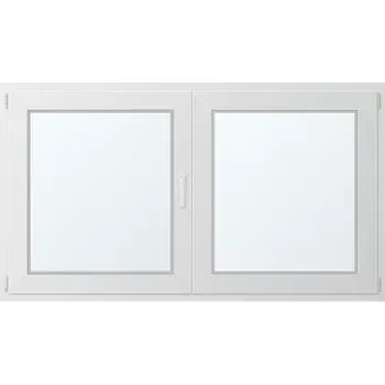 Okno Dvoukřídlé plastové okno levé 170x100