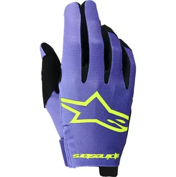 Moto rukavice Rukavice RADAR, ALPINESTARS (fialová/žlutá fluo) 2026 (Velikost: XL)