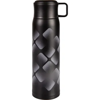 Školní batoh Černá termoláhev s hrnkem 500 ml