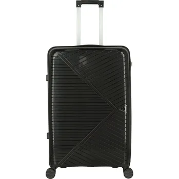 Cestovní plastový kufr Mervin velikost L, černý