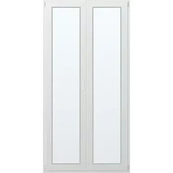 Vchodové dveře Dvoukřídlé plastové balkonové dveře levé 120x240