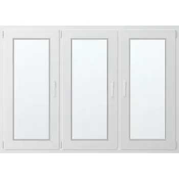 Okno Trojkřídlé plastové okno 167x119