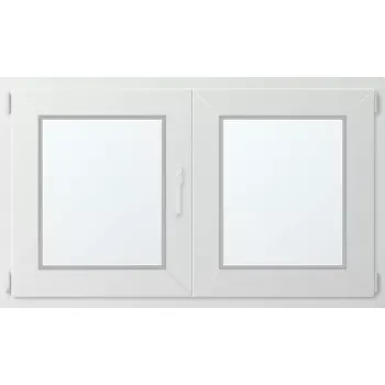 Okno Dvoukřídlé plastové okno levé 130x80