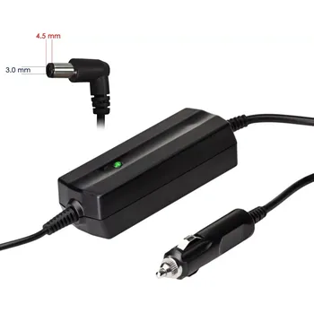 Adaptér k notebooku Napájecí zdroj do auta Akyga AK-ND-76 19.5V / 2.31A 45W 4.5 x 3.0 mm + pin (AC adaptér, nabíječka, napájecí zdroj do auta vhodný pro notebooky HP / Compaq)