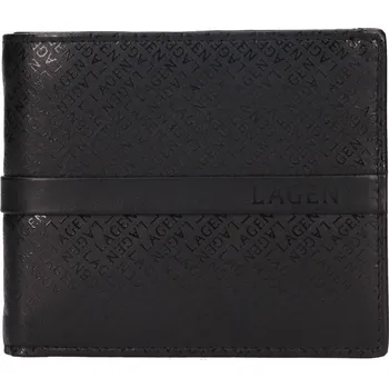 Peněženka Pánská kožená peněženka Lagen Hurty - černá