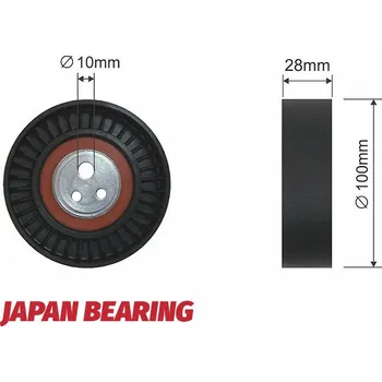 Vratná/vodicí kladka, klínový žebrový řemen, RNK-AR-009