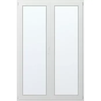 Vchodové dveře Dvoukřídlé plastové balkonové dveře levé 150x230