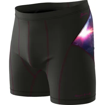 Pánské funkční trenýrky SPACE MAN černá Bamboo Ultra - Vínová / S