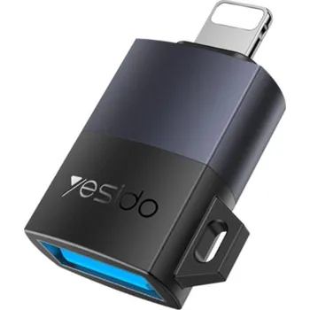 Yesido GS32 mini datová redukce - USB-A na Lightning - černá