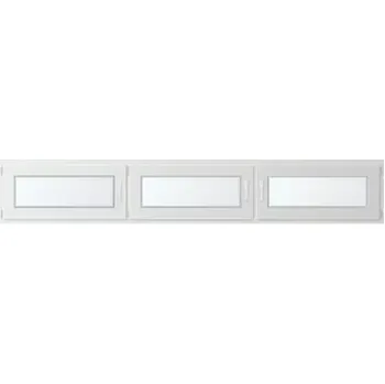 Okno Trojkřídlé plastové okno se sloupkem, vlevo otevíravo sklopné 290x60