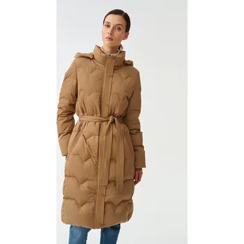 Dámský kabát Tatuum DÁMSKÝ PÉŘOVÝ KABÁT S ODEPÍNACÍ KAPUCÍ GORTO