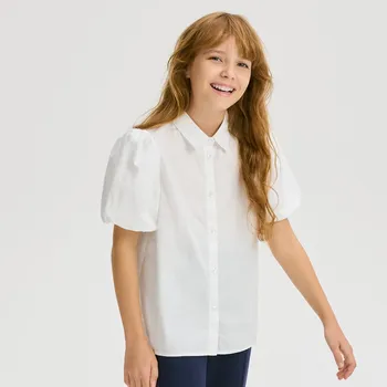 Reserved - Bílá halenka s balonovými rukávy - bílá - 430FW-00X - 430FW-00X-116