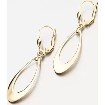 Náušnice Dámské náušnice žluté zlato 585 visací PKL22-072