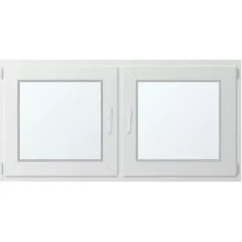 Okno Dvoukřídlé plastové okno se sloupkem 150x70