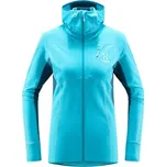 Haglöfs L.I.M Mid Comp Hood Women, Maui Blue/Dark Ocean - dámská mikina S + Doprava zdarma