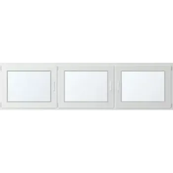 Okno Trojkřídlé plastové okno se sloupkem, vlevo otevíravo sklopné 270x80