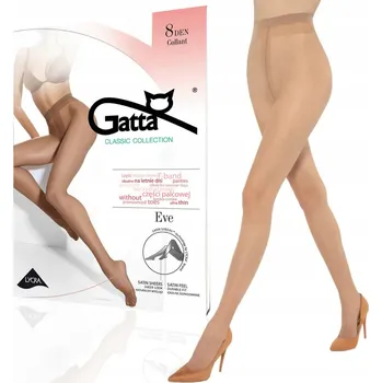 Dámské punčochy Punčocháče hladké Gatta Eve 8den béžové Visone velikost 5