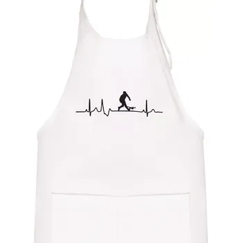 Kuchyňská zástěra Ekg hurling - Dětská zástěra na vaření - Univerzální velikost ( Bílá )