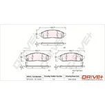 Sada brzdových destiček, kotoučová brzda, DP1010.10.0101