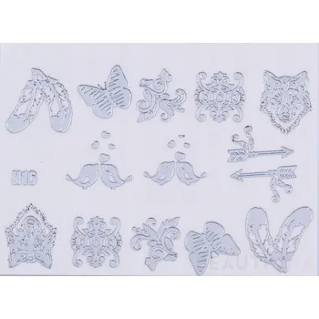 SAMOLEPKY NA NEHTY HOLO MANIKÚRA ZDOBENÍ N16