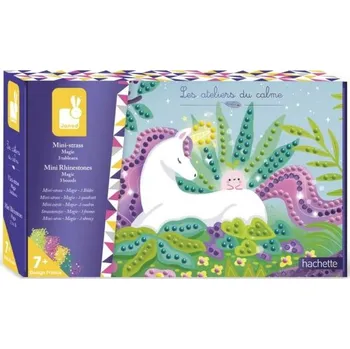 Dětské zboží Janod Atelier Sada Midi Třpytivé obrázky s krystalky Magie od 7 let