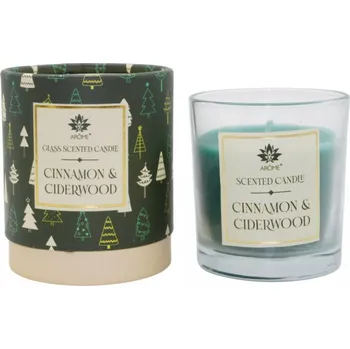 AROME Svíčka v papírové tubě Cinnamon & Ciderwood 120 g