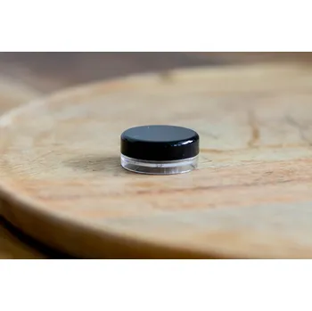 WHITE ORCHID miska s víčkem 2 ml, průhledná/černá