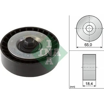 Vratná/vodicí kladka, klínový žebrový řemen, 532 0928 10