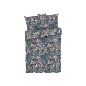 Povlečení LIVARNO home Ložní povlečení z mikrovláknitého saténu, 220 x 240 cm, 70 x 90 cm (listy)