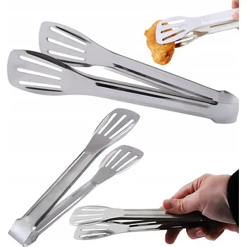 KUCHYŇSKÉ KLEŠTĚ LŽÍCE NA TĚSTOVINY MASO GRILOVÁNÍ