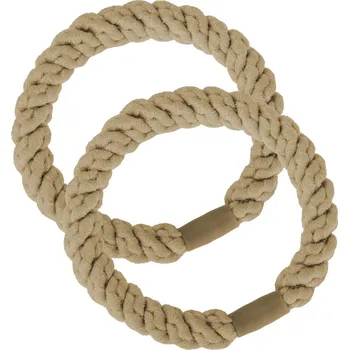 Vlasové gumičky 2ks světle hnědá 8000962-2