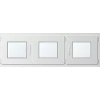 Okno Trojkřídlé plastové okno se štulpem, vpravo otevíravo sklopné 160x60