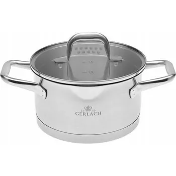 Hrnec Gerlach model hrnec 2 l s víkem ocel indukční myčka nádobí