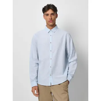 Pánská košile Košile ze směsi lnu - L - House - bledě modrá - 470GM-05X